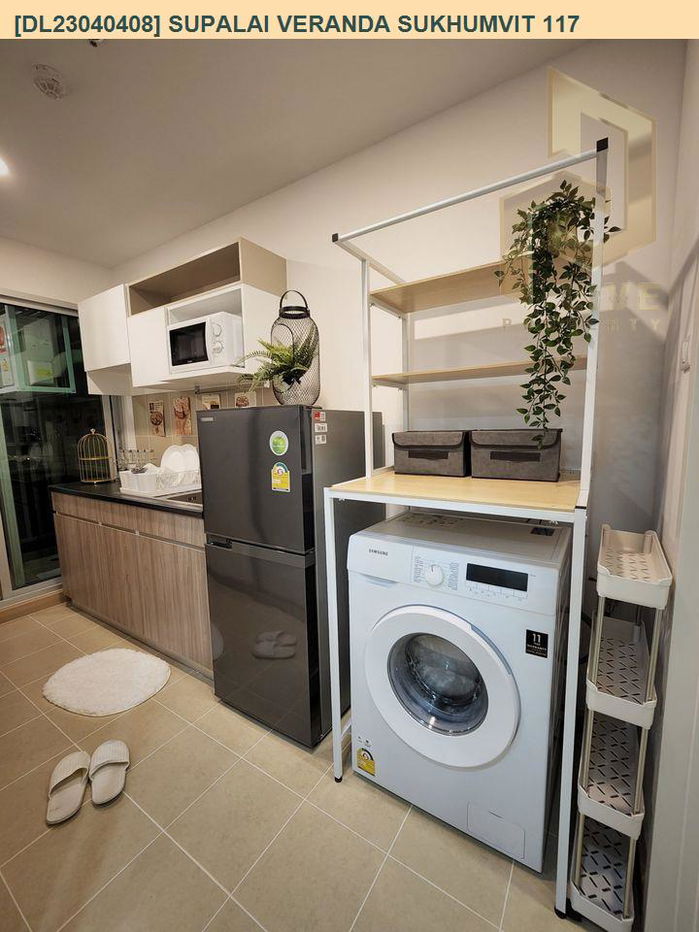 picture DL23040408 Condo for rent, Supalai Veranda Sukhumvit 117 near BTS Pu Chao, ready to move in, call urgently 0638692663 LineID @162cjixi - 7/7