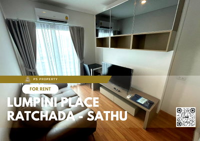 Condos for rent : For rent ✨ Lumpini Place Ratchada - Sathu ✨ complete furniture and electrical appliances, near BTS Chong Nonsi.