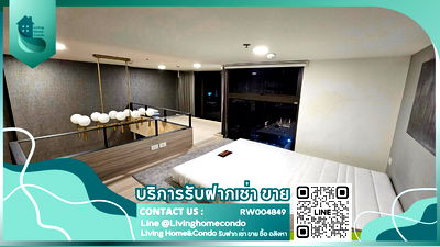 Condos for rent รพ.ตำรวจ : For rent Chewathai Residence Asoke, Duplex room, beautifully decorated, At Least 6-months Contract LH-RW004849
