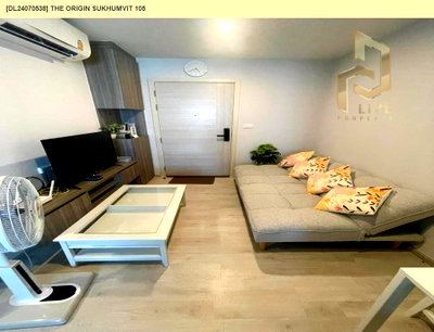 Condos for rent : DL24070538 Condo for rent, The Origin Sukhumvit 105 near BTS Bearing, ready to move in, call urgently 0653619502 LineID @952jdxxk