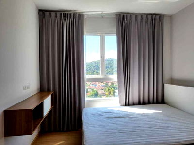 Condos for rent Kasetsart University Si Racha Campus : Please add Line, Sea hill, Building C, 7th floor, large room, has a washing machine. Ready to stay!