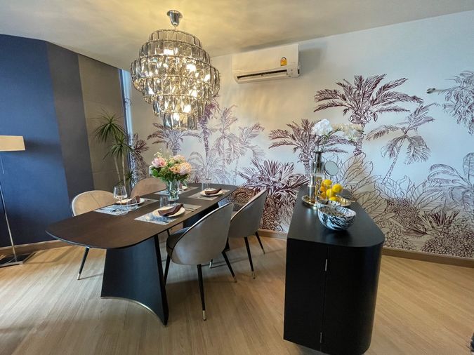 2-bed condo for rent, 57 sqm, U CHAROEN RESIDENCE TOWN IN TOWN