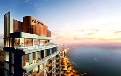ขายคอนโด : Arom Jomtien | Rare High Floor Sea View 2BR 84 SQM | 29th Floor | Hot Sale 17.5 M THB