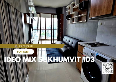 Condos for rent : For rent 🔺 IDEO Mix Sukhumvit 103 🔺 near BTS Udomsuk, complete furniture and electrical appliances.