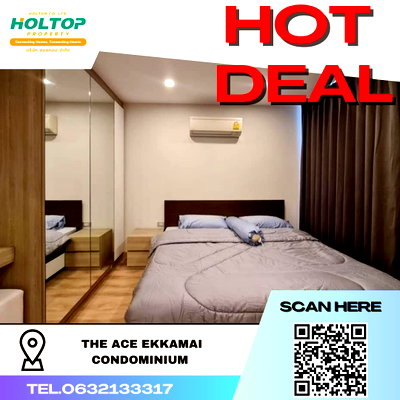 คอนโดให้เช่า :  #K268 ให้เช่า The Ace Ekkamai Condominium BTS Ekkamai  ✅