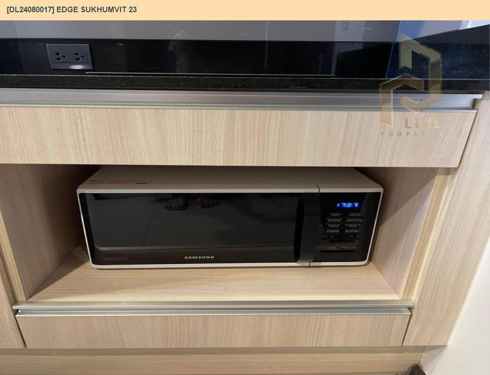 รูป DL24080017 ให้เช่าคอนโด เอดจ์ สุขุมวิท 23 (Edge Sukhumvit 23) ใกล้ BTS อโศก พร้อมเข้าอยู่ โทรด่วน 0638692663 LineID @655ebbvc - รูปที่ 8/9