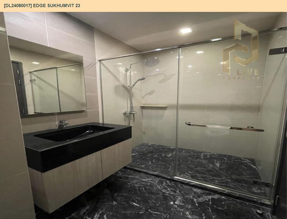 รูป DL24080017 ให้เช่าคอนโด เอดจ์ สุขุมวิท 23 (Edge Sukhumvit 23) ใกล้ BTS อโศก พร้อมเข้าอยู่ โทรด่วน 0638692663 LineID @655ebbvc - รูปที่ 6/9