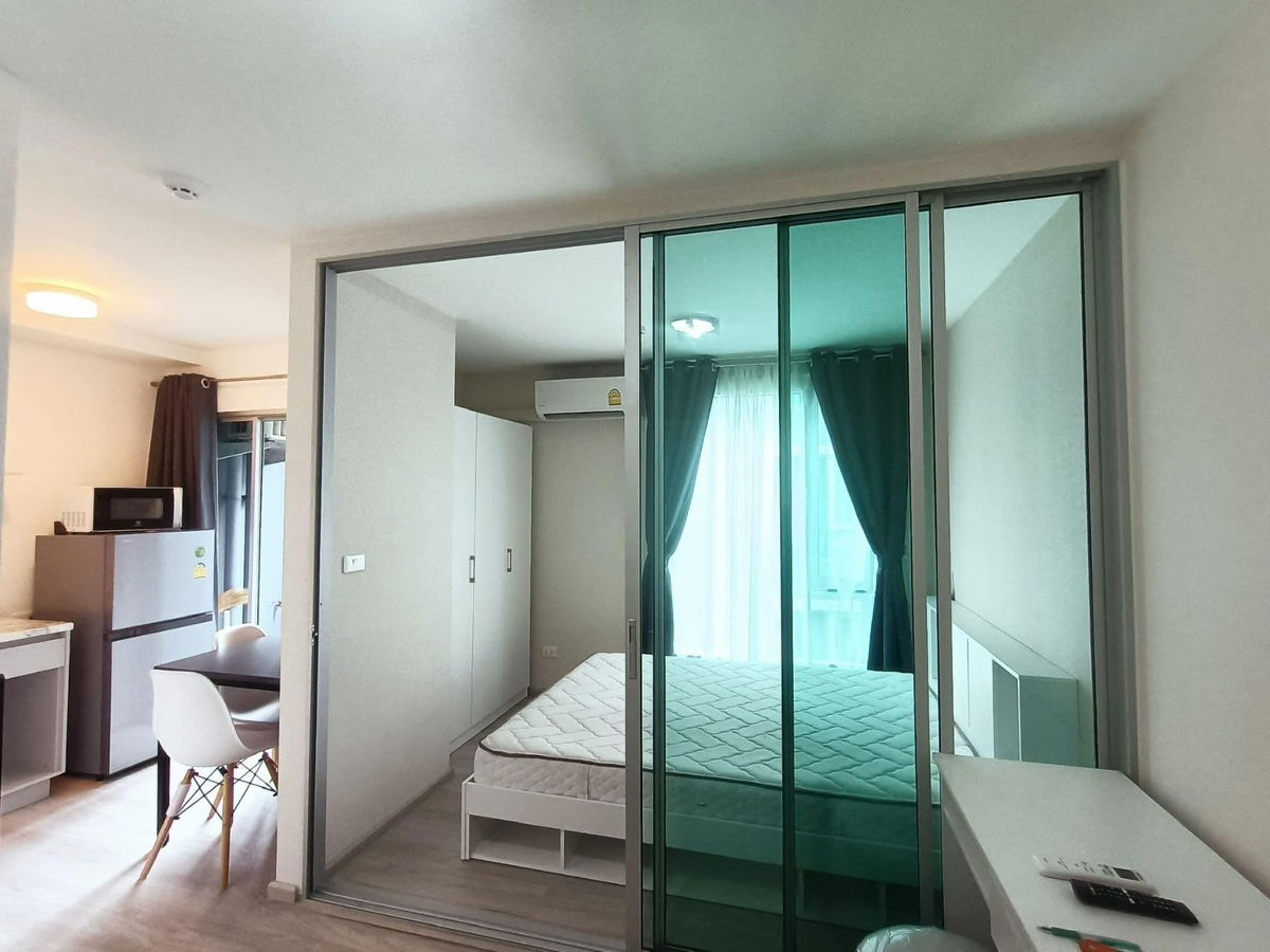 picture PRI144  Plum Ram60, floor 8, Fully furnished 23 sqm. 8,000 baht. 064-959-8900 - 1/6