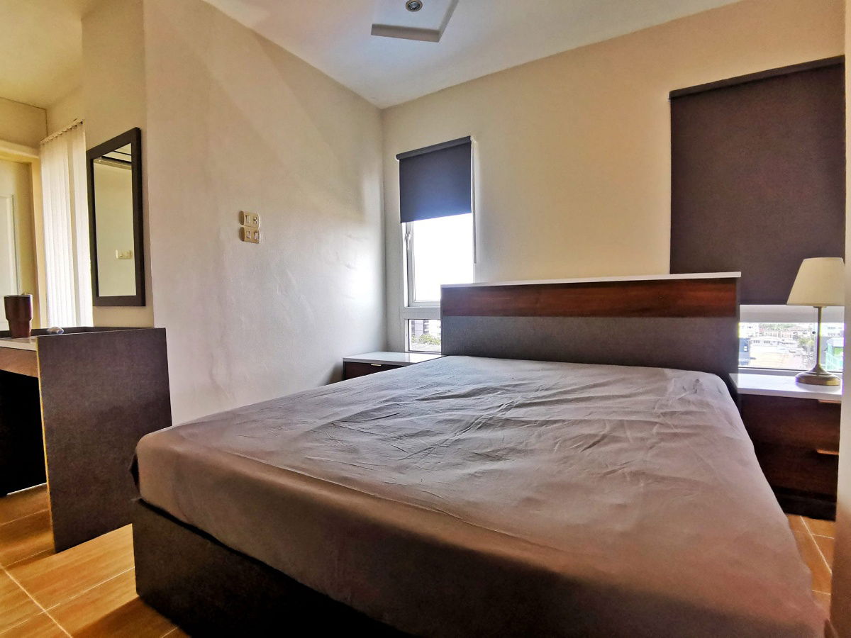 picture MB6303 Happy Condo Ratchada 18 Beautiful room, complete electrical appliances and furniture, convenient travel, ready to move in, near MRT Huai Khwang - 3/8