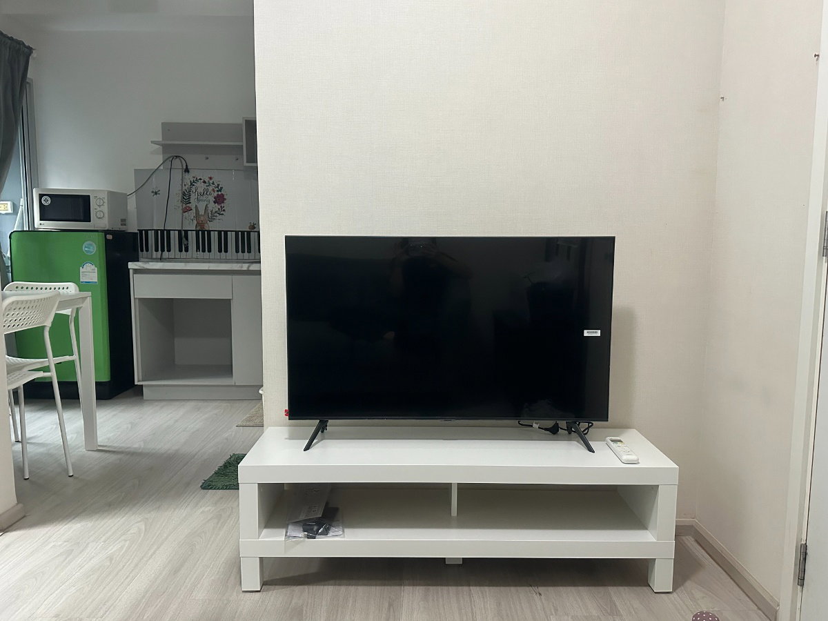รูป คอนโดให้เช่าPlum condo InterchangeRAM60 23ตรม.ใกล้รถไฟฟ้าสายสีเหลือง สถานีลำสาลี  เฟอร์นิเจอร์ครบ เดินทางเข้าออกสะดวกเข้าทางกรุงเทพกรีฑา7ได้ - รูปที่ 4/7