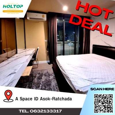คอนโดให้เช่า : #A216 For rent A Space ID Asok-Ratchada