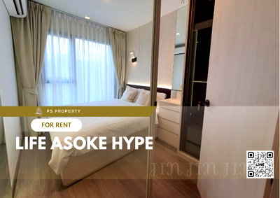 คอนโดให้เช่า : ให้เช่า 📍 Life Asoke Hype 📍 เฟอร์นิเจอร์ และ เครื่องใช้ไฟฟ้าครบ ใกล้ Airport Link มักกะสัน