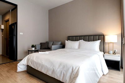 Condos for rent : Ideo Rama9 Asoke , Studio 17,000 Baht, Nice Decoration  Line : @apopplace