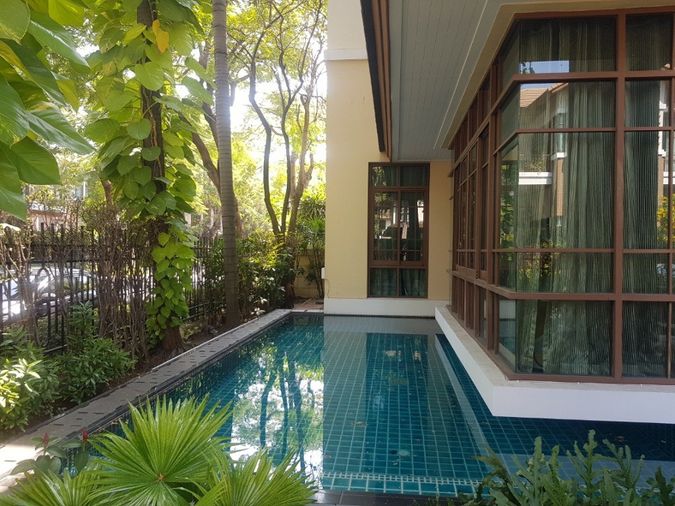 4-bed house for rent, 490 sqm, 122.5 sq wah, Baan Sansiri Sukhumvit 67
