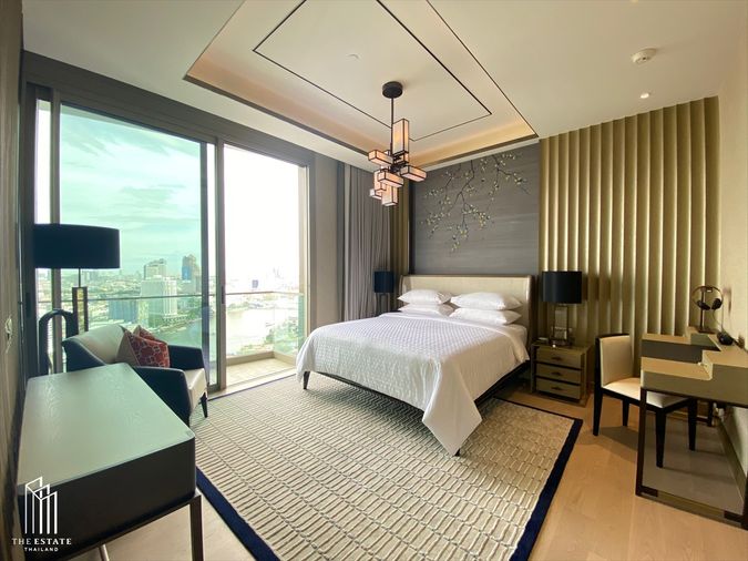 For SALE *The Residences At Mandarin Oriental Bangkok บนชั้นสูงที่ มองเห็นได้หลากหลายทิวทัศน์ ห้องมุม ทิศใต้ @88 MB