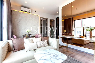 Condos for rent BTS On Nut : Nice Decorate 2 Beds 2 Baths 55 sq.m. Super High Fl. 40+ Good View & Good Location BTS On Nut 650 m. at KnightsBridge Prime Onnut Condo / For Rent
