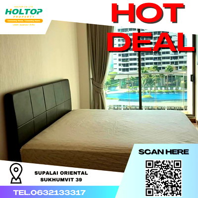 คอนโดให้เช่า : #K310 ให้เช่า คอนโด Supalai Oriental Sukhumvit 39 🏘️