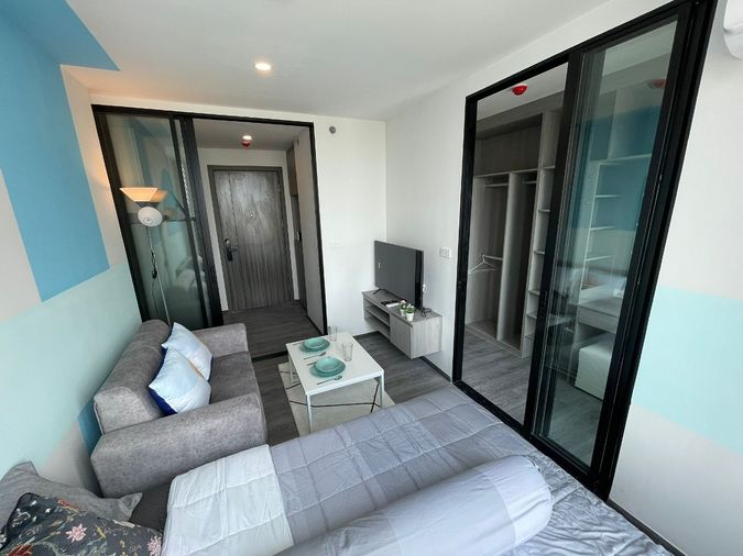 FOR RENT The Origin E22 ห้องใหม่ เฟอร์ครบ พร้อมเข้าอยู่เลย