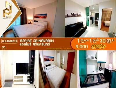 Condos for rent Seacon Square Department Store : DL24080273 Condo for rent, Aspire Srinakarin near -, ready to move in, call urgently 0653619502 LineID @534wlwof