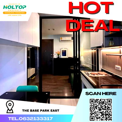 Condos for rent : #K313 For rent The Base park East BTS Onnut🌆