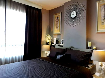 Condos for rent : Condo for rent, The Trust Residence Ratchada-Rama 3, 28th floor, north side, swimming pool view, size 29 sq m. The room is very beautifully decorated. 