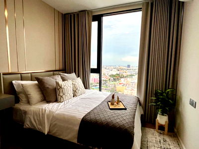 Condos for rent Ramkhamhaeng University : T1473 Condo for rent Modiz Rhyme Ramkhamhaeng, Brand new room, Beautiful room, fully furnished, special price
