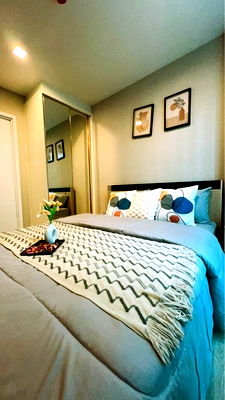 Condos for rent : A67-055✨ Condo Metro Luxe Riverfront Rattanathibet size 30 sq.m. Free Wi-Fi MRT Sai Ma with river view✨