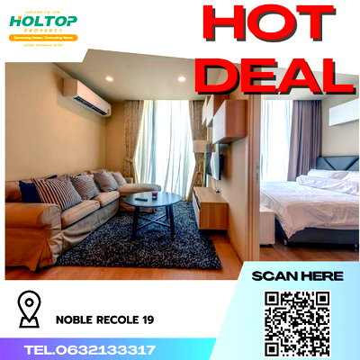 Condos for rent : #K339 For rent Noble Recole Sukhumvit 19 🩷