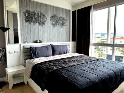 คอนโดให้เช่า : The patio condo บางแสน ห้องมุม เห็นทะเล