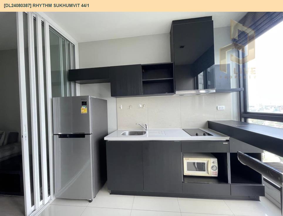 picture DL24080387 Condo for rent, Rhythm Sukhumvit 44/1 near BTS Phra Khanong, ready to move in, call urgently 0656133286 LineID @655ebbvc - 9/10