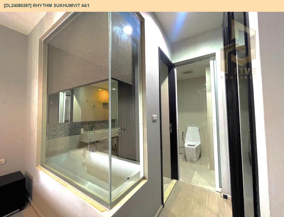 picture DL24080387 Condo for rent, Rhythm Sukhumvit 44/1 near BTS Phra Khanong, ready to move in, call urgently 0656133286 LineID @655ebbvc - 6/10