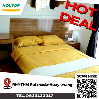 คอนโดให้เช่า : #A305 For rent RHYTHM Ratchada-Huaykwang