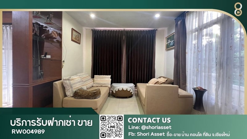 บ้านเดี่ยวให้เช่า : ให้เช่า บ้านเดี่ยว ในโครงการดี โซนสันกำแพง เชียงใหม่ - RW004989