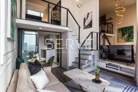 🔥 ห้อง Duplex แต่งหรู วิวดีมาก ขายพร้อมผู้เช่า ทำเลดี ติดรถไฟฟ้า @ Knightsbridge Space Ratchayothin
