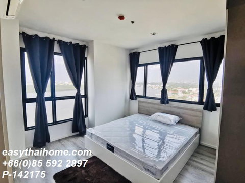 P-142175 — ให้เช่าคอนโดวิวแม่น้ำ ห้องใหญ่ 60 ตร.ม. ชั้น 22 - Knightsbridge Sky River Ocean ราคา 16,000 บาท/เดือน โทร 085-592-2897 Line: @easythaihome