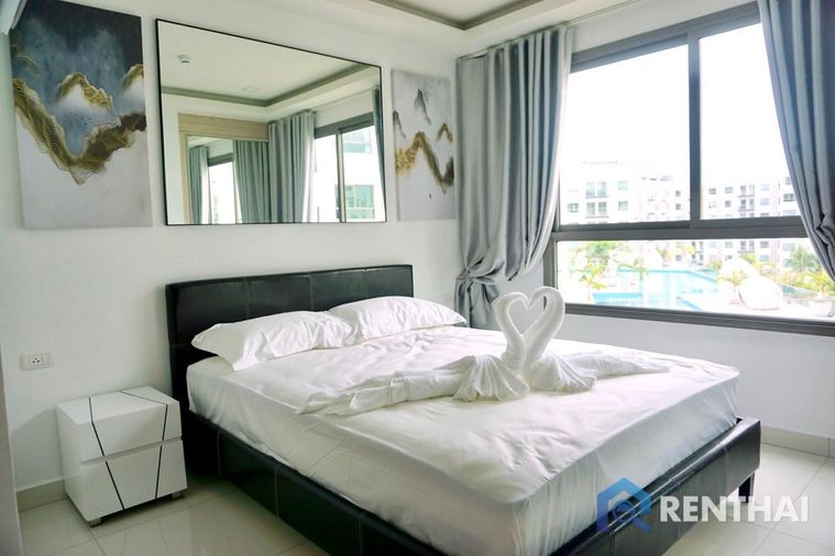 คอนโดอคาเดีย บีช รีสอร์ท 2 ห้องนอน 2 ห้องน้ำ วิวสระว่ายน้ำสวยๆ  ราคาดี ปล่อยเช่าง่าย