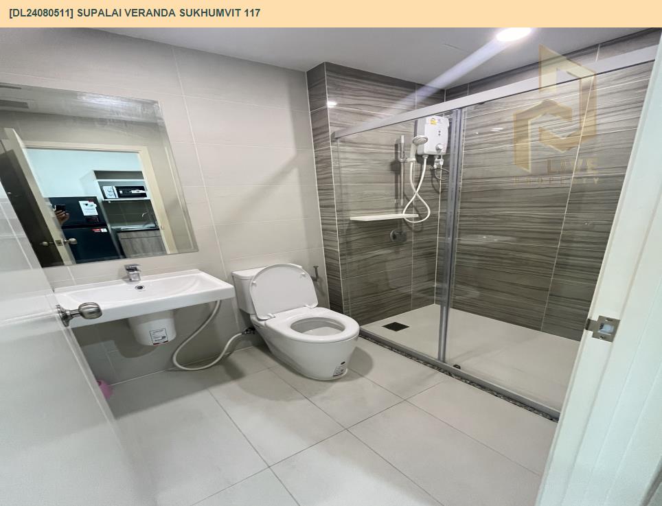 รูป DL24080511 ให้เช่าคอนโด ศุภาลัย เวอเรนด้า สุขุมวิท 117 (Supalai Veranda Sukhumvit 117) ใกล้ BTS ปู่เจ้า พร้อมเข้าอยู่ โทรด่วน 0638692663 LineID @655ebbvc - รูปที่ 7/9