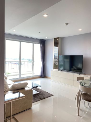 2-bed condo for rent, 90 sqm, Supalai Riva Grande