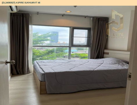 DL24080527 Condo for rent, Aspire Sukhumvit 48 near BTS Phra Khanong, ready to move in, call urgently 0656133286 LineID @655ebbvc