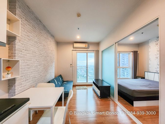 ให้เช่าคอนโด Parkland วงศ์สว่าง 1 นอน 30 ตรม วิวสระ มีทีวี มีเครื่องซักผ้า