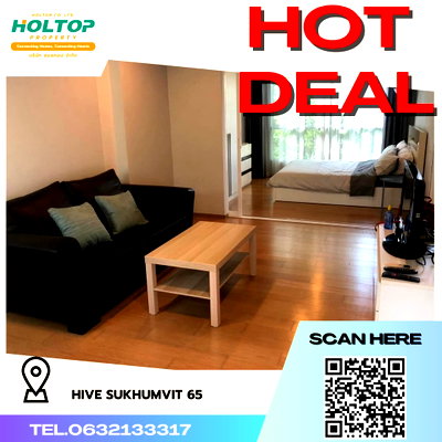 Condos for rent : #K390 For rent Hive Sukhumvit 65🩷 
