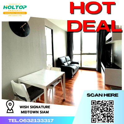 Condos for rent : #K397 For rent Condo Wish Signature Midtown Siam🩷 