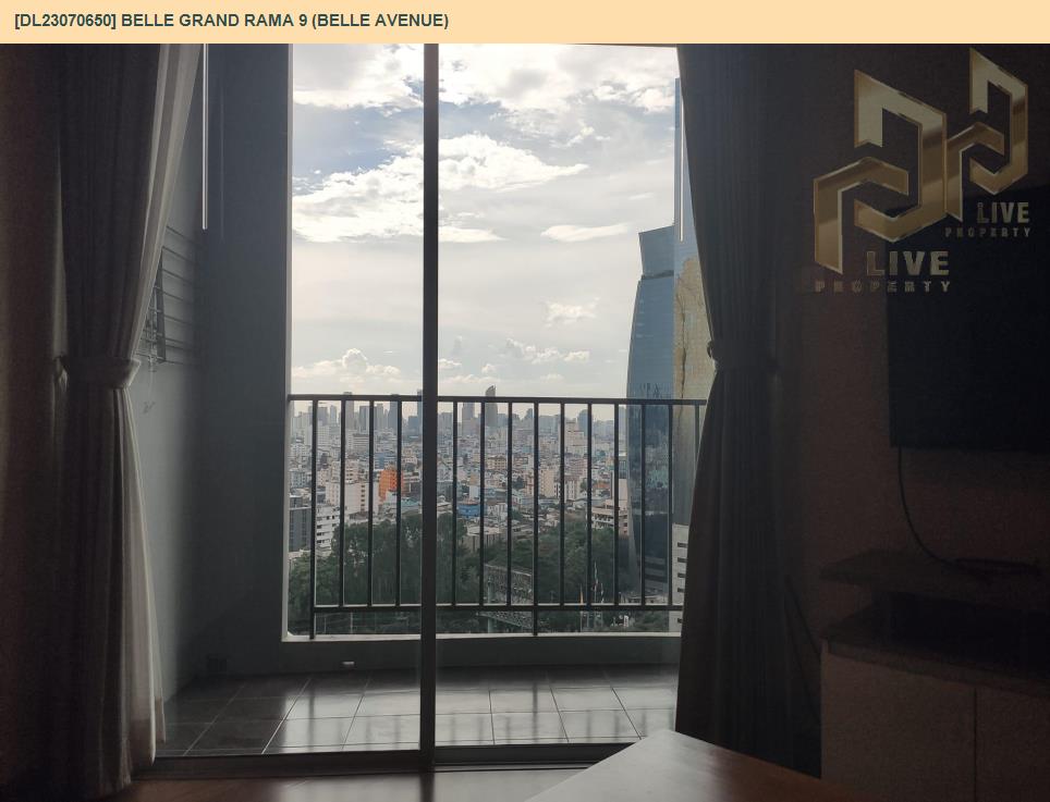 รูป DL23070650 ให้เช่าคอนโด เบล แกรนด์ พระราม 9 (เบล อเวนิว) (Belle Grand Rama 9 (Belle Avenue)) ใกล้ MRT พระราม 9 พร้อมเข้าอยู่ โทรด่วน 0638692663 LineID @655ebbvc - รูปที่ 5/6