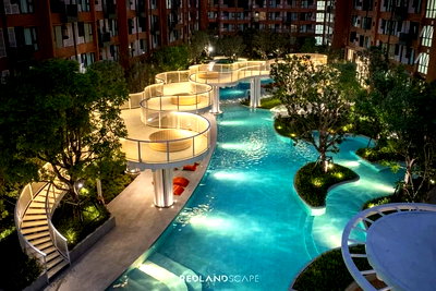 คอนโดให้เช่า : 📣เปิดจองให้เช่า Kave Town Colony ห้องใหญ่ 1 Bed Plus 35 ตร.ม. (1 ห้องนอน+ 1 ห้องทำงาน) วิวสระว่ายน้ำอลังการ🐳🐬🏝️  ตึก D ใกล้ทางเข้าโครงการ ชั้น 7 