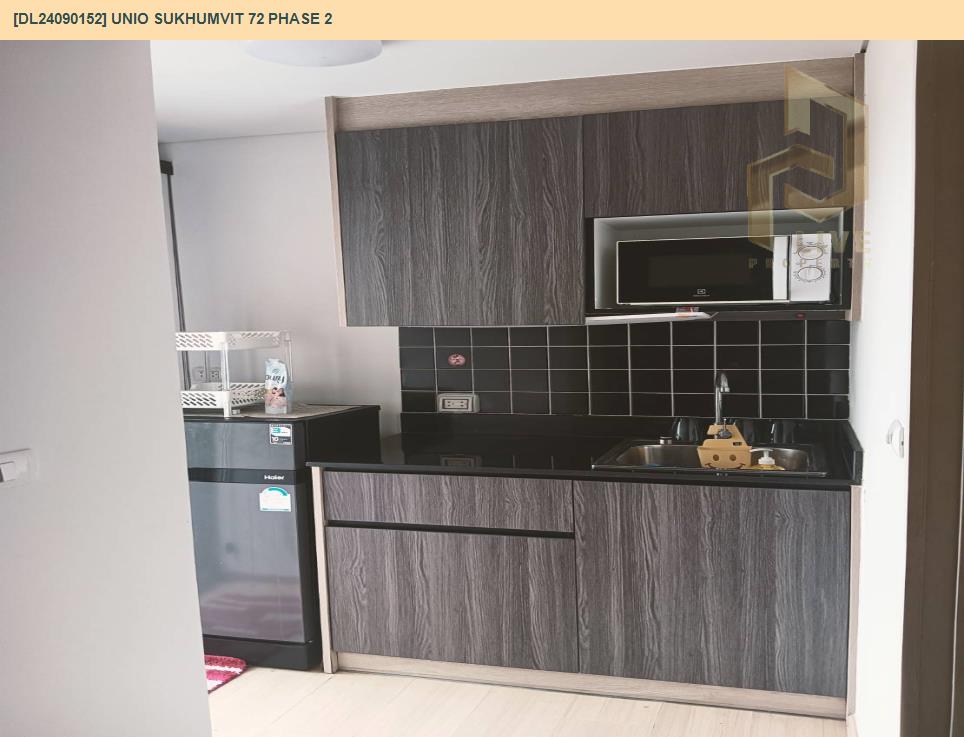 รูป DL24090152 ให้เช่าคอนโด ยูนิโอ สุขุมวิท 72 เฟส 2 (UNiO Sukhumvit 72 Phase 2) ใกล้ BTS แบริ่ง พร้อมเข้าอยู่ โทรด่วน 0638692663 LineID @655ebbvc - รูปที่ 2/6