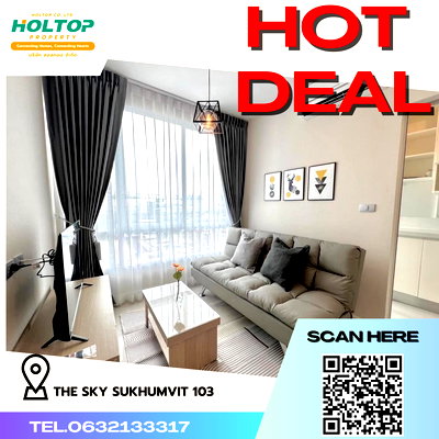 คอนโดให้เช่า : #K413 For Rent Condo The Sky Sukhumvit 103