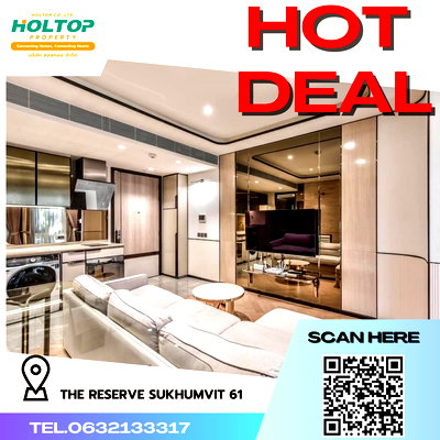 Condos for rent : #K422  For rent The Reserve Sukhumvit 61 ⭐️