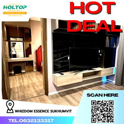 คอนโดให้เช่า : #K420 ให้เช่า คอนโด Whizdom Essence Sukhumvit 🏡