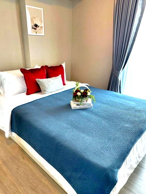 คอนโดให้เช่า : P271 ให้เช่าคอนโด Metro Luxe Riverfront Rattanathibet (เมโทร ลักซ์ ริเวอร์ ฟรอนท์ รัตนาเบศร์) ใกล้MRTไทรม้า ห้องสวย เฟอร์ครบ ราคาพิเศษ มีเครื่องซักผ้า