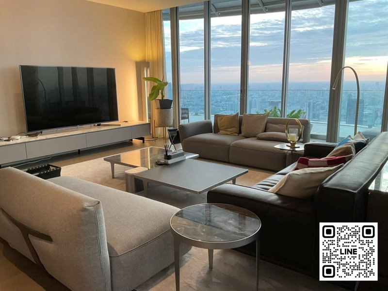 Condos for rent : 📲Line ID @556ryccg ✨Rent / Sale condo 4 Bedroom 321sqm Magnolias Ratchadamri Boulevard Floor50 Fully furnished near Central World